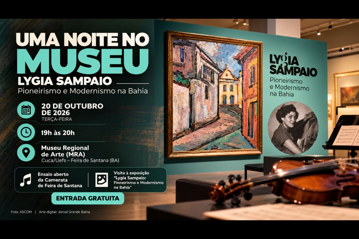 Evento gratuito no Museu Regional de Arte reúne visita à exposição sobre Lygia Sampaio e apresentação dos bastidores de um ensaio de música de câmara.