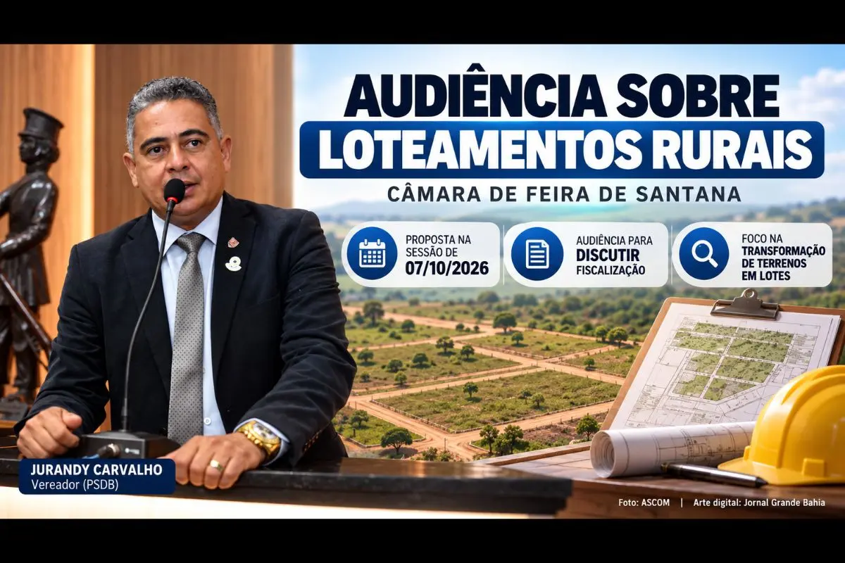 Proposta apresentada pelo vereador Jurandy Carvalho prevê debate sobre infraestrutura, fiscalização de empreendimentos e ocupação ordenada de áreas rurais do município.
